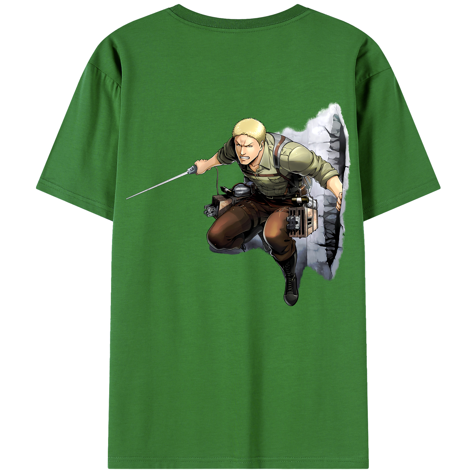 （画像用） 進撃の巨人 ライナー・ブラウン Attack on Titan Reiner Braun レディース半袖Tシャツ(バックプリント)